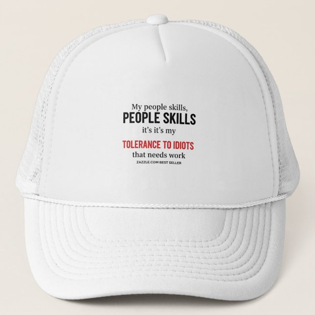 Funny Sarcastic cap: My Tolerance to Idiots Ne Keps (Framsida)