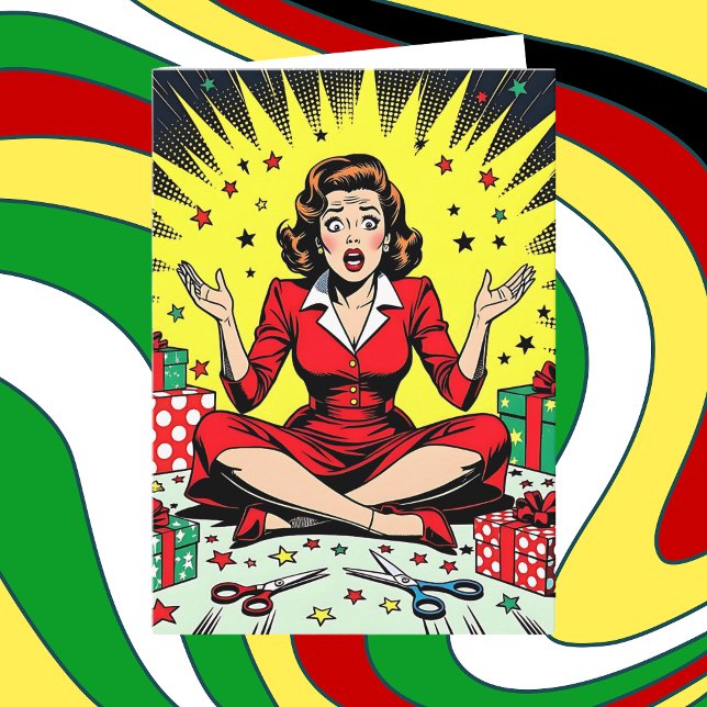 Funny Sarcastic Christmas Humor Kort (Skapare uppladdad)