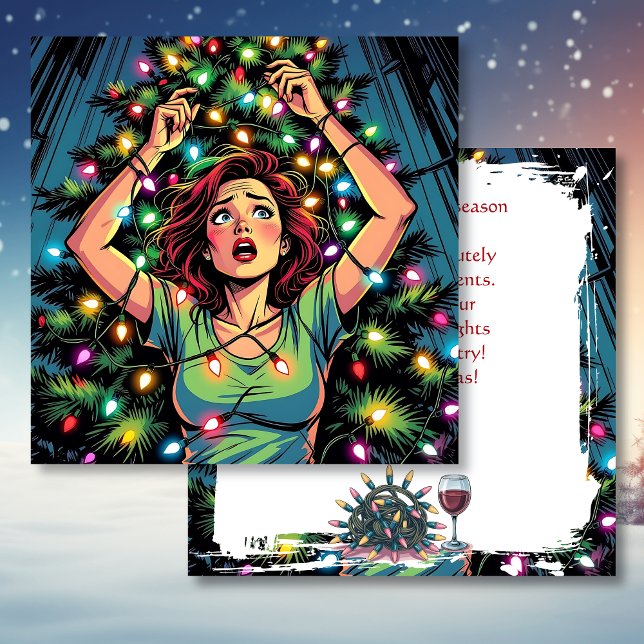 Funny Sarcastic Christmas Humor Kort (Skapare uppladdad)