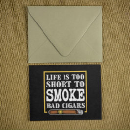 Funny Sarcastic Cigar Quote Vykort