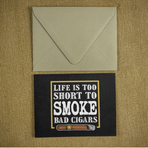 Funny Sarcastic Cigar Quote Vykort