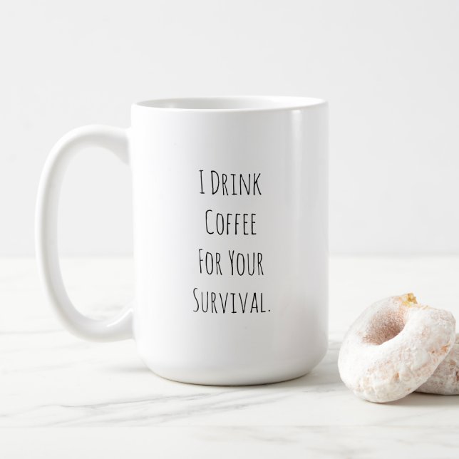 Funny Sarcastic Coffee Quote Mug Kaffemugg (Med munk)