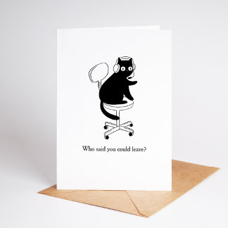 Funny & Sarcastic Congratulations on New Job Card Kort
