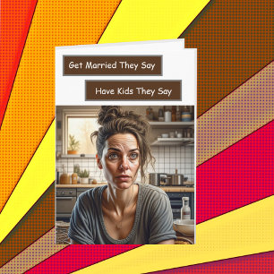 Funny Sarcastic Exhausted Housefru Humor Kort