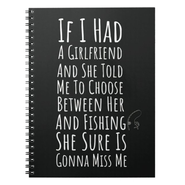 Funny Sarcastic Fisherman Gifts For Men Quote Him Anteckningsbok (Framsidan)