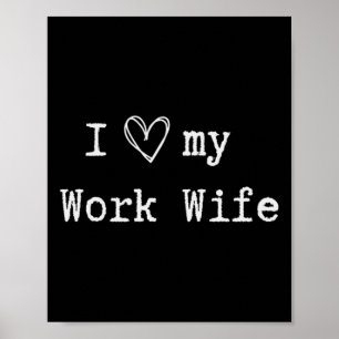 Funny Sarcastic Flirty I Kärlek Min fru Husand Hal Poster
