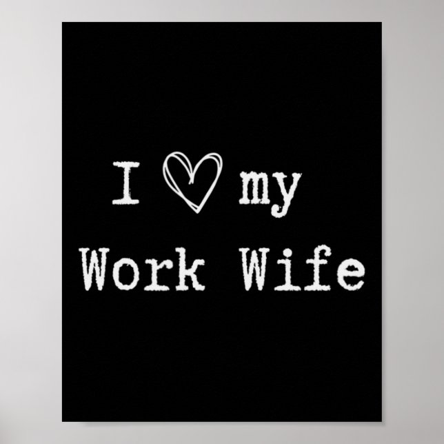 Funny Sarcastic Flirty I Kärlek Min fru Husand Hal Poster (Framsidan)