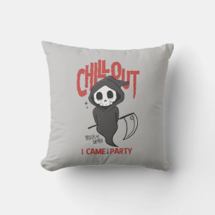 Funny Sarcastic Grim Reaper Halloween fest Kudde