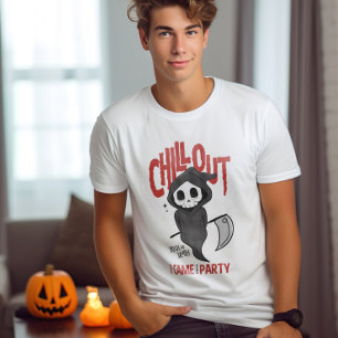 Funny Sarcastic GrimReaper Halloween fest Costume T Shirt