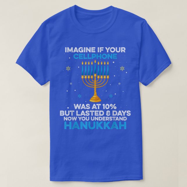 Funny Sarcastic Hanukkah Chanukah Cellphone Quote T Shirt (Design framsida)