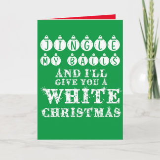 Funny Sarcastic Jingle My Bollar White jul Kort