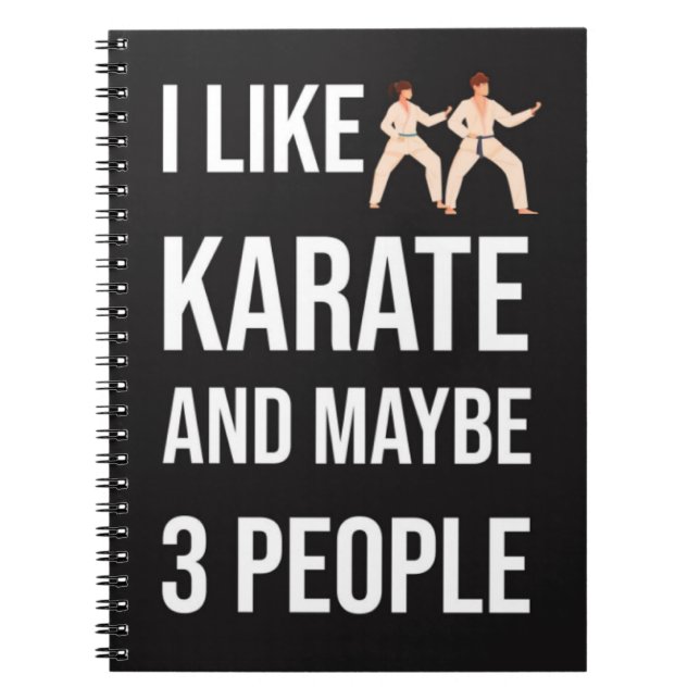 Funny Sarcastic Karate Gifts Martial Arts Fighter Anteckningsbok (Framsidan)