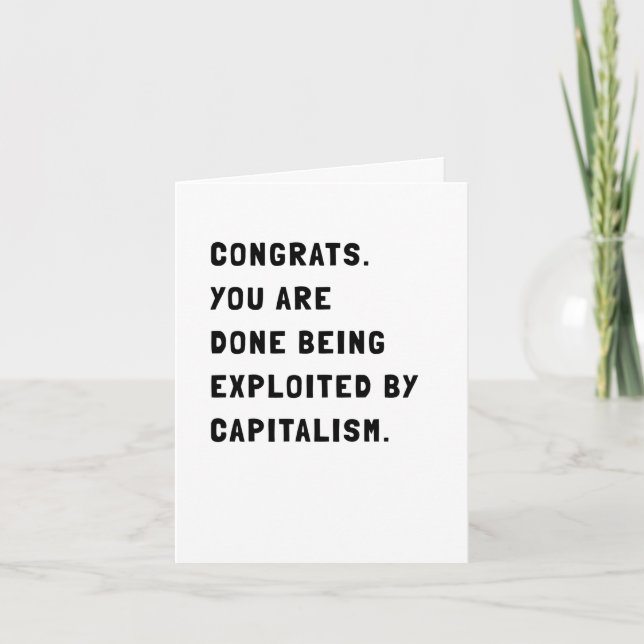 Funny Sarcastic Pension Card Kort (Framsida)