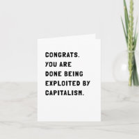 Funny Sarcastic Pension Card