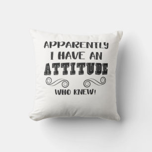 Funny Sarcastic Quote Girls Tonåring Women Attitud Kudde