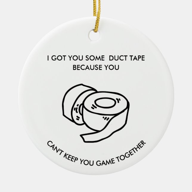 Funny Sarcastic Sports Ornament Gag Gift Decor  (Framsidan)