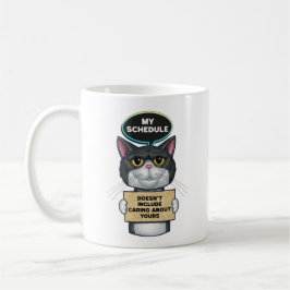 Funny Sarcastic Tuxedo Cat Kaffemugg