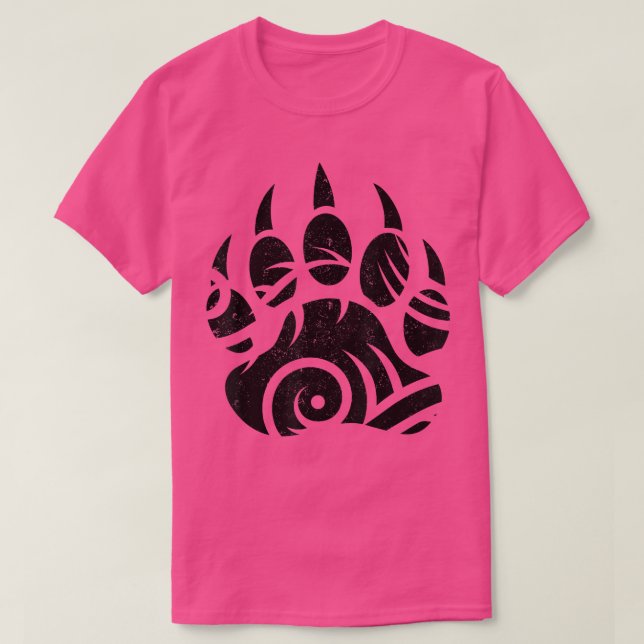 Funny Sarkastic Bear Tass Touching Ghost Native Am T Shirt (Design framsida)