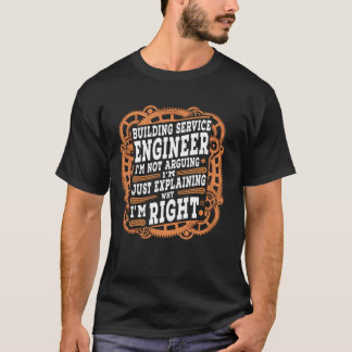Funny Sarkastic Byggnad Ingenjör T Shirt