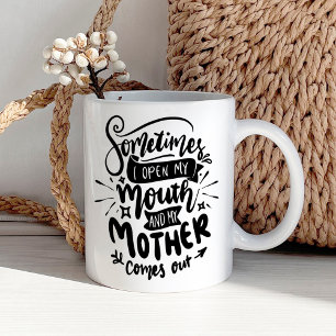 Funny Sarkastic Mamma Quote Kaffemugg