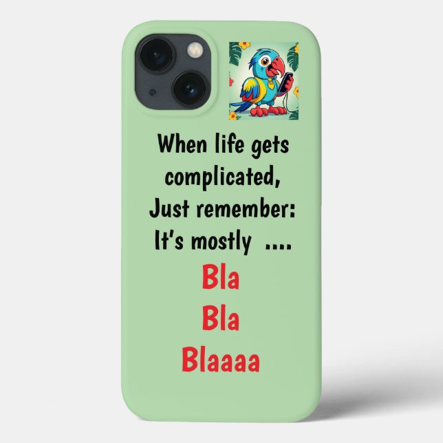 Funny Sarkastic Parrot - iphone case (Baksida)