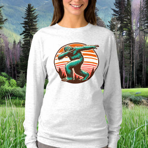 Funny Sasquatch Bigfoot Dabbing Personlig T Shirt