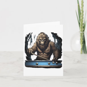 Funny Sasquatch Bigfoot-uppspelning Kort