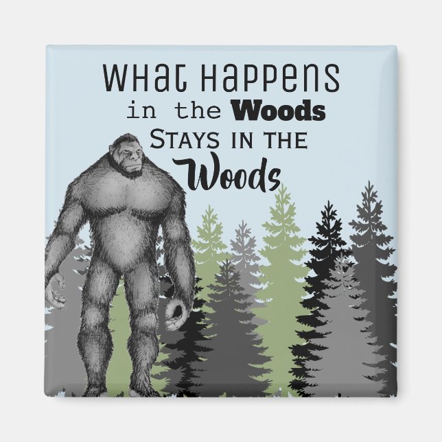 Funny Sasquatch Magnet (Framsidan)