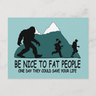 Funny Sasquatch Vykort