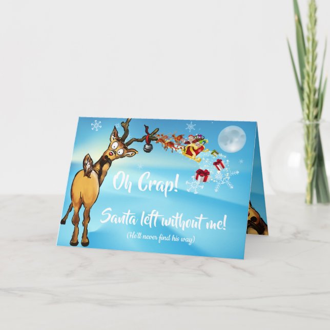 Funny Sate-julursäkt Helgkort (Framsida)