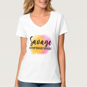 Funny Savage/Classy/Bougie/Ratchet T Shirt