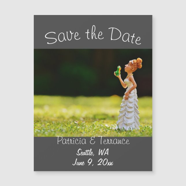 Funny Save Date Princess Frog (Framsida)