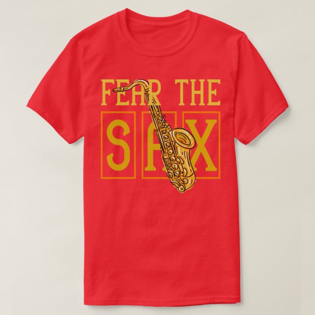 Funny Saxophonist Gift Jazz Saxophone T Shirt (Design framsida)