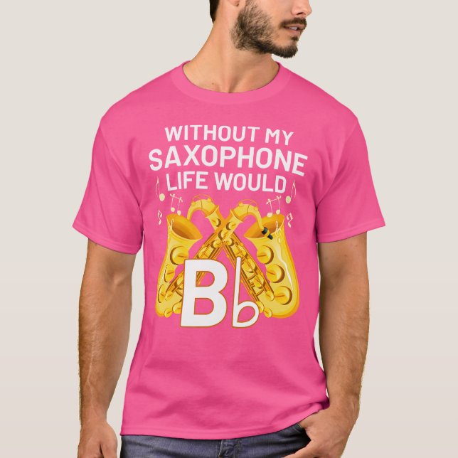 Funny saxophonist Musician Jazz Music Saxophone T Shirt (Framsida)