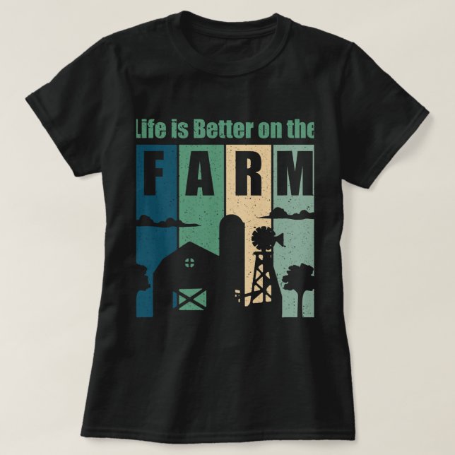 Funny Sayed Farmer Agriculture Farm Animal T Shirt (Design framsida)