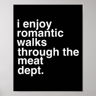 Funny Sayed Kött Bacon Beef Grilling Bbq Älskare G Poster