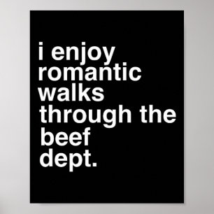 Funny Sayed Kött Bacon Beef Grilling Bbq Älskare G Poster