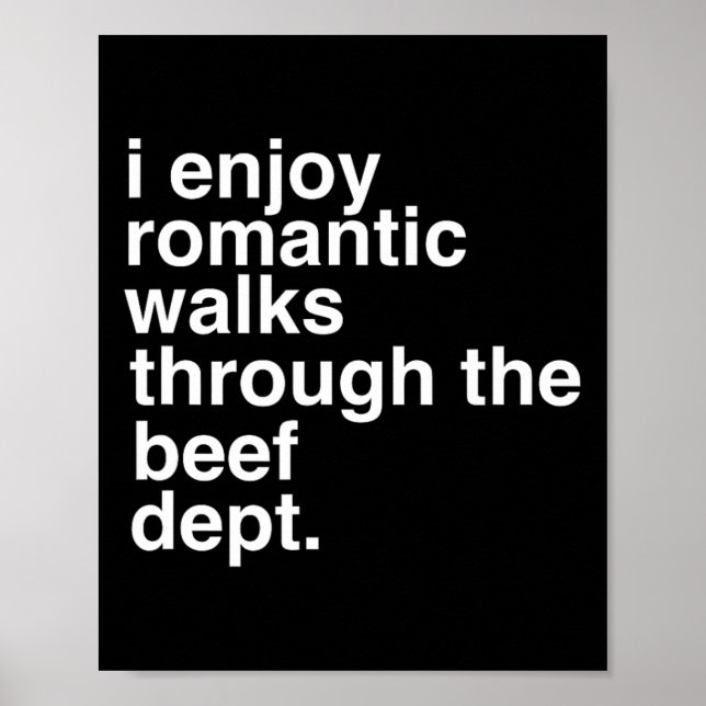 Funny Sayed Kött Bacon Beef Grilling Bbq Älskare G Poster (Framsidan)