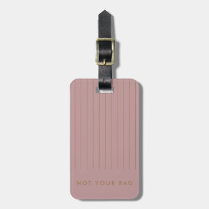 Funny Sayed Rosa Guld Rand Elegant Bagagebricka