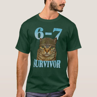 Funny Saying 67 Catsummy Ache Survivor Cat Meme si T Shirt