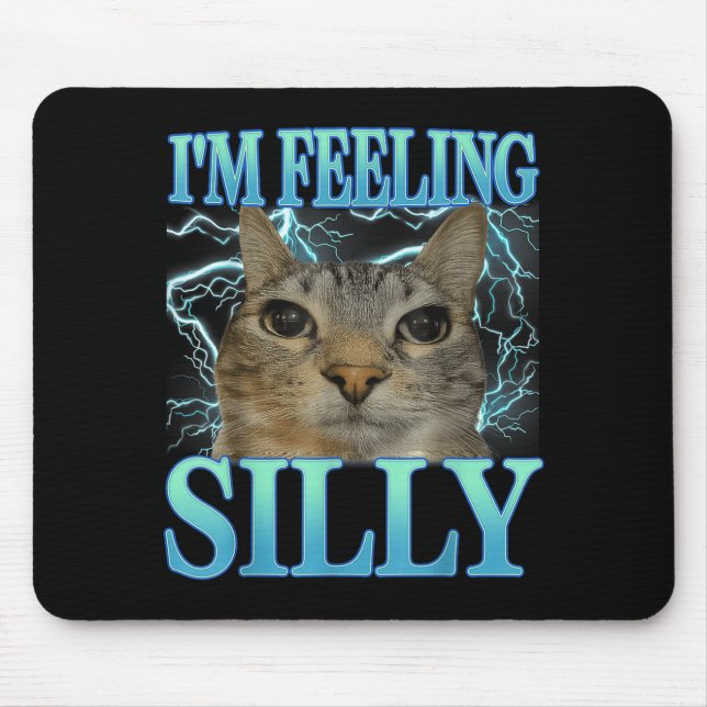 Funny Saying Cat Lover I'm Feeling Silly Cat Meme  Musmatta (Framsidan)