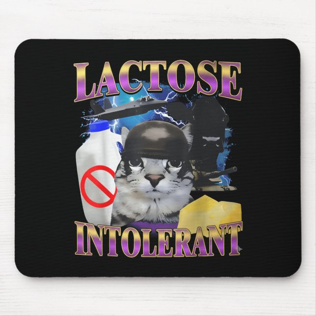 Funny Saying Lactose Intolerant Silly Cat Meme Cat Musmatta (Framsidan)