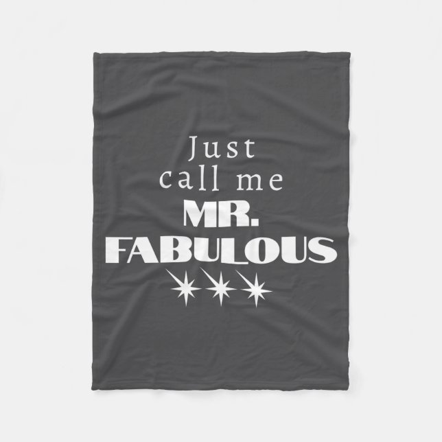 Funny Saying Mr Fabulous Descriptive  Fleecefilt (Framsidan)