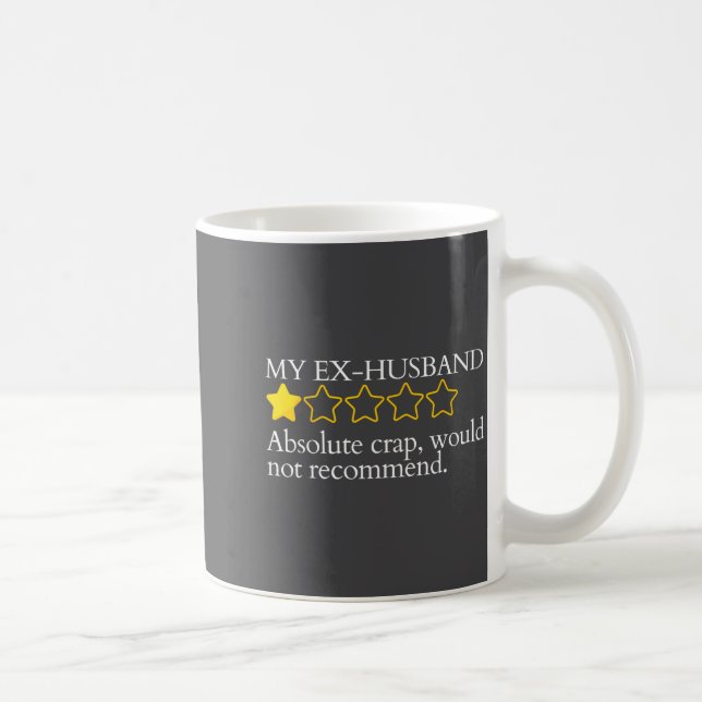 Funny Saying My Ex-husband Very Bad Would Not Reco Kaffemugg (Höger)