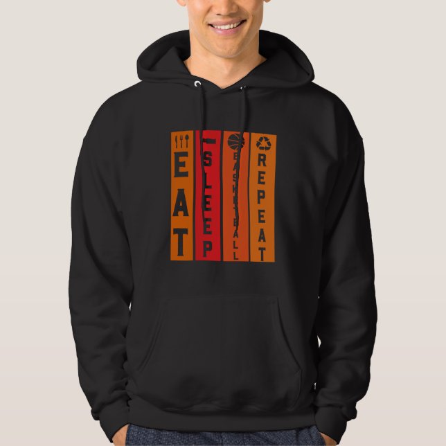 Funny Sayings For Basketball For Men Women Family  Hoodie (Framsida)