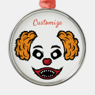 Funny Scary Clown Thunder_Cove Julgransprydnad Metall