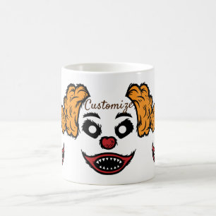 Funny Scary Clown Thunder_Cove Kaffemugg