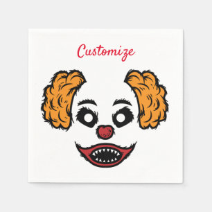 Funny Scary Clown Thunder_Cove Pappersservett