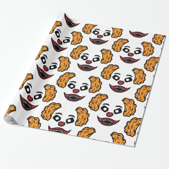 Funny Scary Clown Thunder_Cove Presentpapper (Utrullad)