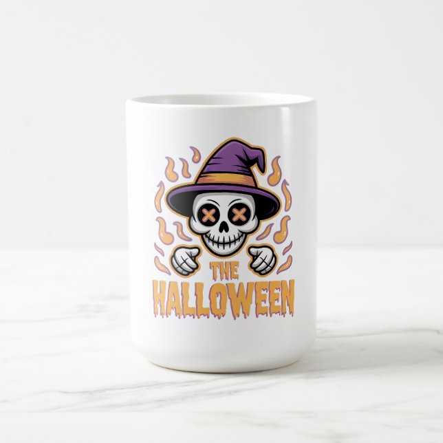 Funny Scary Halloween Kaffe Mugg (Center)